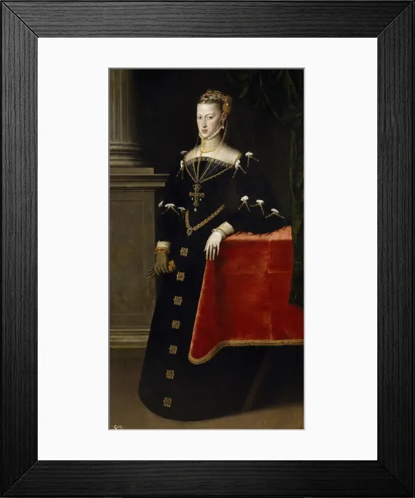 Framed Print : Portrait of Archduchess Maria of Austria (1528-1603), Holy Roman Empress, 1551. Artist: Mor, Antonis (Anthonis) (c. 1517-1577) Framed Print : Portrait of Archduchess Maria of Austria (1528-1603), Holy Roman Empress, 1551. Artist: Mor, Antonis (Anthonis) (c. 1517-1577)