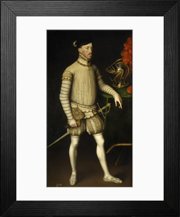 Framed Print : Portrait of Holy Roman Emperor Maximilian II of Austria (1527-1576), 1550. Artist: Mor, Antonis (Anthonis) (c. 1517-1577) Framed Print : Portrait of Holy Roman Emperor Maximilian II of Austria (1527-1576), 1550. Artist: Mor, Antonis (Anthonis) (c. 1517-1577)