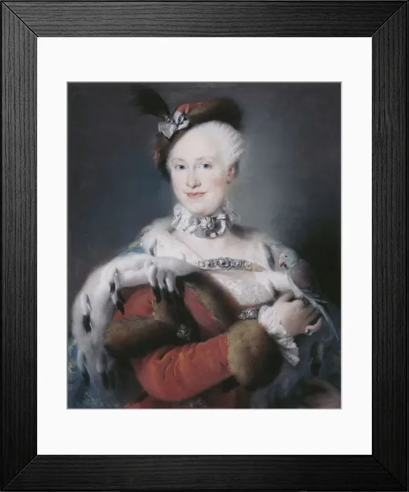 Framed Print : Portrait of Infanta Maria Luisa of Spain (1745-1792), Holy Roman Empress, 1763. Artist: Tiepolo, Lorenzo Baldissera (1736-1776) Framed Print : Portrait of Infanta Maria Luisa of Spain (1745-1792), Holy Roman Empress, 1763. Artist: Tiepolo, Lorenzo Baldissera (1736-1776)