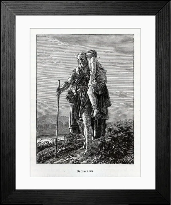 Framed Print : Belisarius, 1882. Artist: Anonymous Framed Print : Belisarius, 1882. Artist: Anonymous
