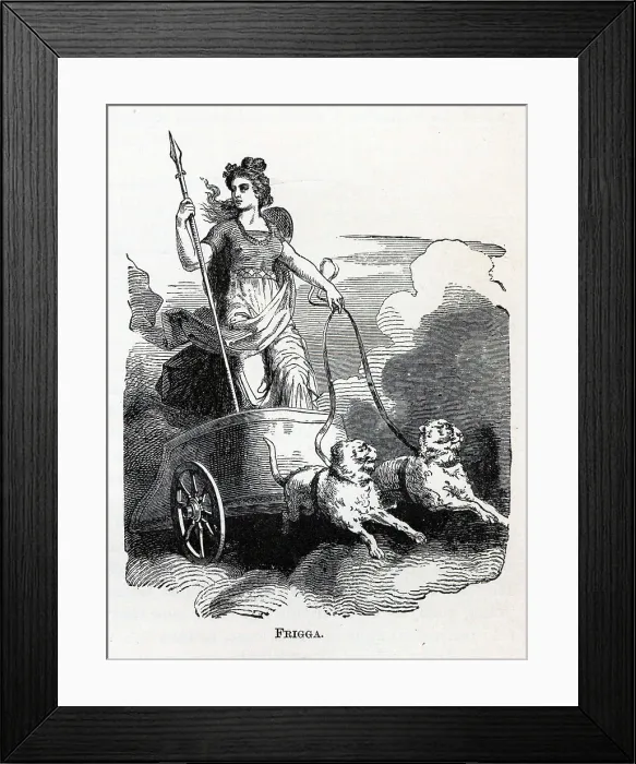 Framed Print : Frigga, 1882. Artist: Anonymous Framed Print : Frigga, 1882. Artist: Anonymous