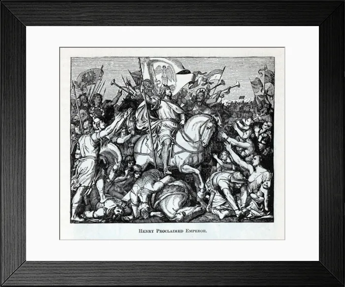 Framed Print : Henry Proclaimed Emperor, 1882. Artist: Anonymous Framed Print : Henry Proclaimed Emperor, 1882. Artist: Anonymous