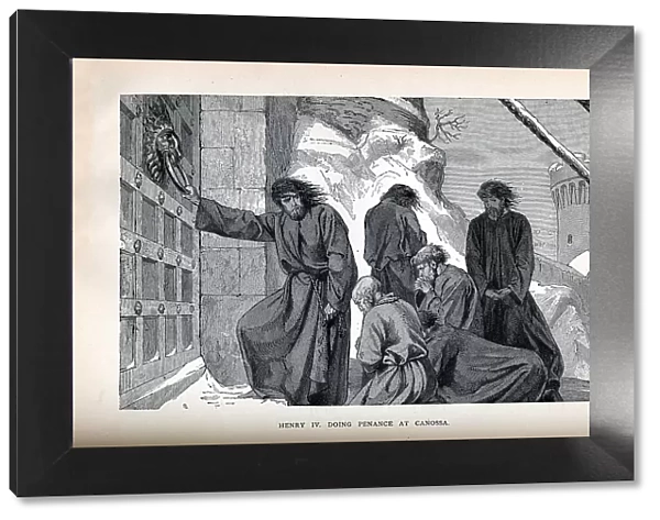 Henry IV Doing Penance at Canossa, 1882. Artist: Anonymous