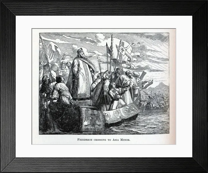 Framed Print : Friedrich crossing to Asia Minor, 1882. Artist: Anonymous Framed Print : Friedrich crossing to Asia Minor, 1882. Artist: Anonymous