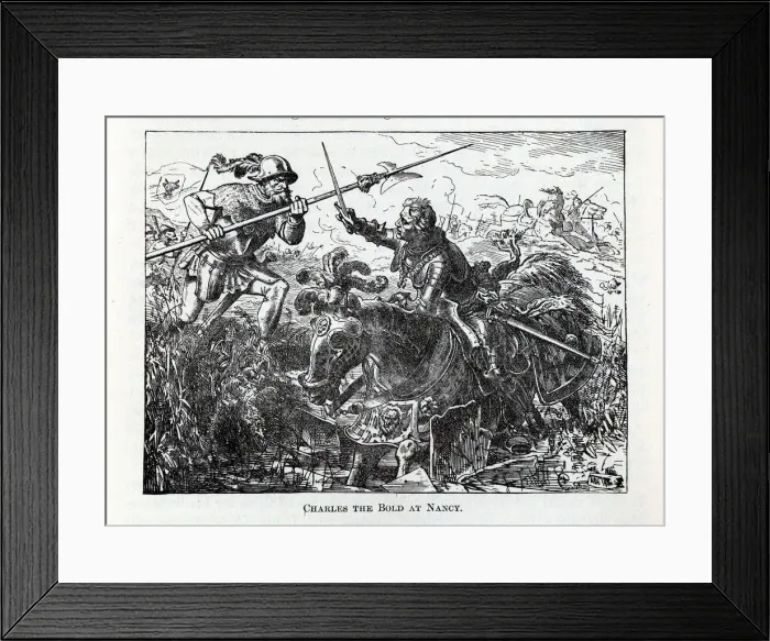 Framed Print : Charles the Bold at Nancy, 1882. Artist: Anonymous Framed Print : Charles the Bold at Nancy, 1882. Artist: Anonymous