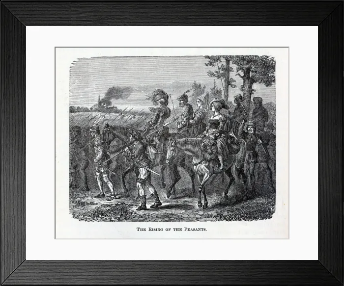 Framed Print : The Rising of the Peasants, 1882. Artist: Anonymous Framed Print : The Rising of the Peasants, 1882. Artist: Anonymous
