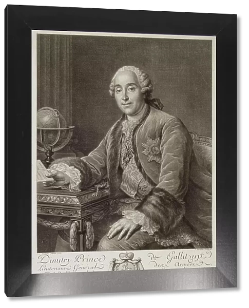 Portrait of Prince Dmitriy Mikhailovich Golitsyn (1721-1793), 1762. Artist: Tardieu, Pierre Alexandre (1756-1844)