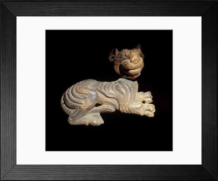 Framed Print : Lying Tiger. Plaque, 5th-4th century BC. Artist: Ancient Altaian, Pazyryk Burial Mounds Framed Print : Lying Tiger. Plaque, 5th-4th century BC. Artist: Ancient Altaian, Pazyryk Burial Mounds