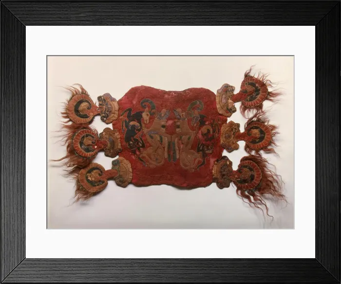 Framed Print : Saddle Cover, 5th cen. BC. Artist: Ancient Altaian, Pazyryk Burial Mounds Framed Print : Saddle Cover, 5th cen. BC. Artist: Ancient Altaian, Pazyryk Burial Mounds