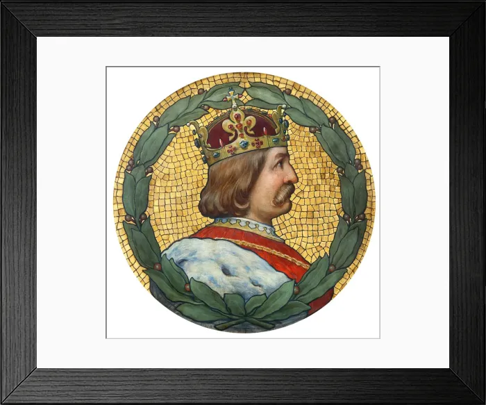 Framed Print : George of Podebrady, 1900. Artist: Liebscher, Adolf (1857-1919) Framed Print : George of Podebrady, 1900. Artist: Liebscher, Adolf (1857-1919)