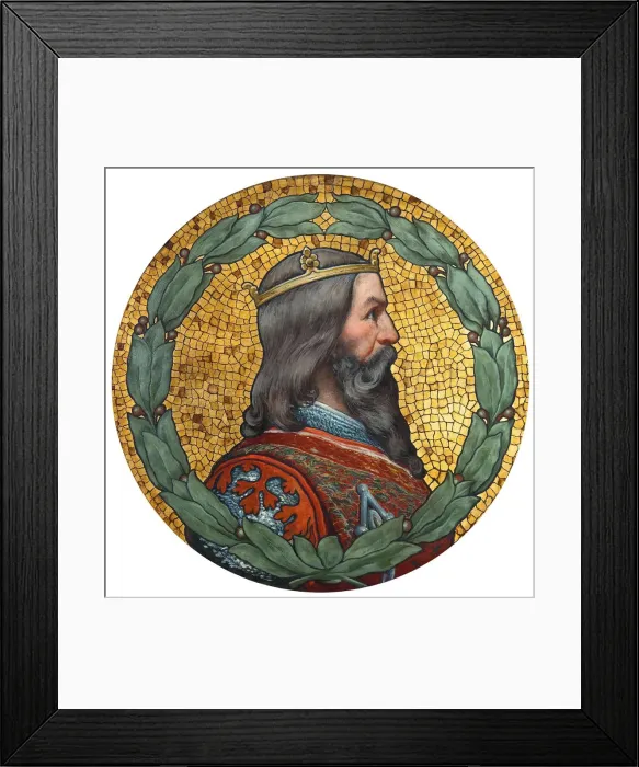Framed Print : John of Bohemia, 1900. Artist: Liebscher, Adolf (1857-1919) Framed Print : John of Bohemia, 1900. Artist: Liebscher, Adolf (1857-1919)