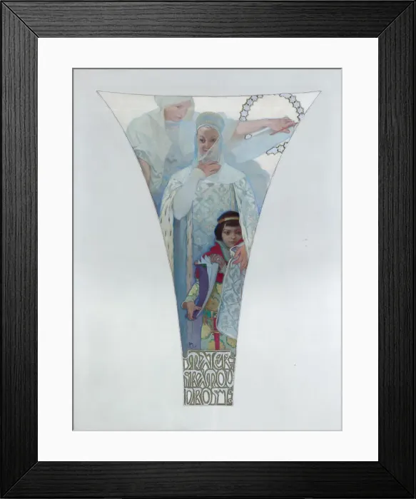 Framed Print : 0, 1911. Artist: Mucha, Alfons Marie (1860-1939) Framed Print : 0, 1911. Artist: Mucha, Alfons Marie (1860-1939)