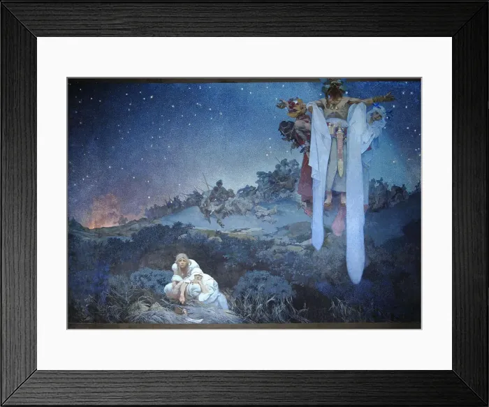 Framed Print : Slavs in their Original Homeland, 1911. Artist: Mucha, Alfons Marie (1860-1939) Framed Print : Slavs in their Original Homeland, 1911. Artist: Mucha, Alfons Marie (1860-1939)