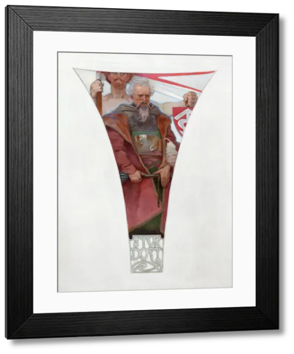 Framed Print : 0, 1911. Artist: Mucha, Alfons Marie (1860-1939) Framed Print : 0, 1911. Artist: Mucha, Alfons Marie (1860-1939)