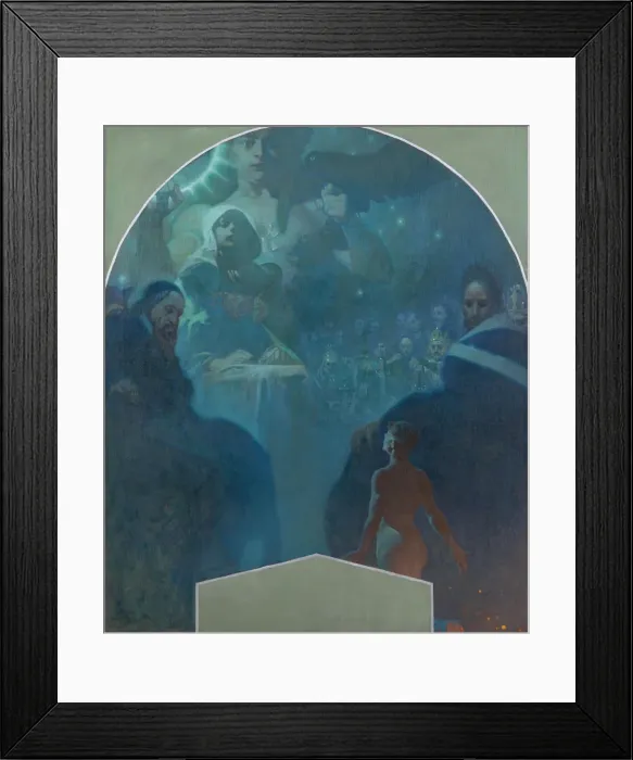 Framed Print : By ones own strength III, 1911. Artist: Mucha, Alfons Marie (1860-1939) Framed Print : By ones own strength III, 1911. Artist: Mucha, Alfons Marie (1860-1939)