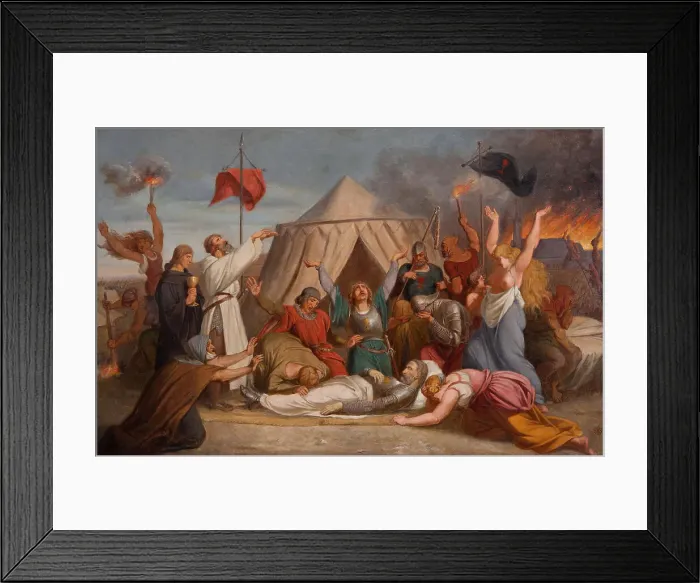 Framed Print : The Death of John Zizka, c. 1850. Artist: Javurek, Karel (1815-1909) Framed Print : The Death of John Zizka, c. 1850. Artist: Javurek, Karel (1815-1909)