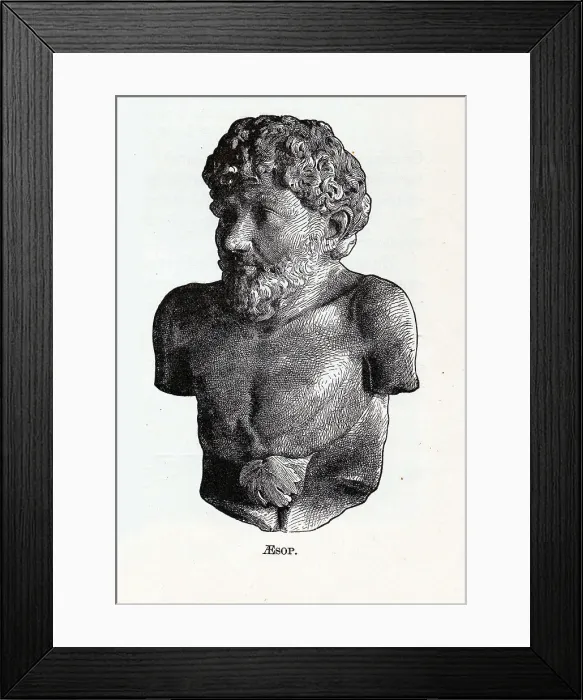 Framed Print : Aesop, 1882. Artist: Anonymous Framed Print : Aesop, 1882. Artist: Anonymous