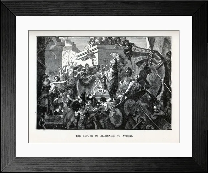 Framed Print : The Return of Alcibiades to Athens, 1882. Artist: Vogel, Hermann (1854-1921) Framed Print : The Return of Alcibiades to Athens, 1882. Artist: Vogel, Hermann (1854-1921)