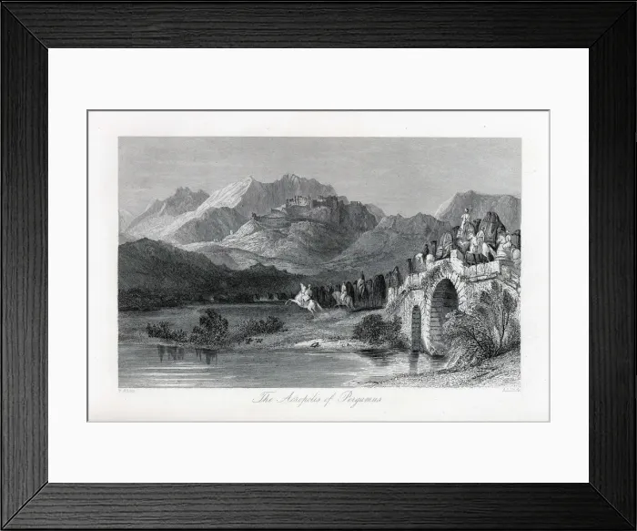 Framed Print : The Acropolis of Pergamum, 1882. Artist: Allom, Thomas (1804-1872) Framed Print : The Acropolis of Pergamum, 1882. Artist: Allom, Thomas (1804-1872)