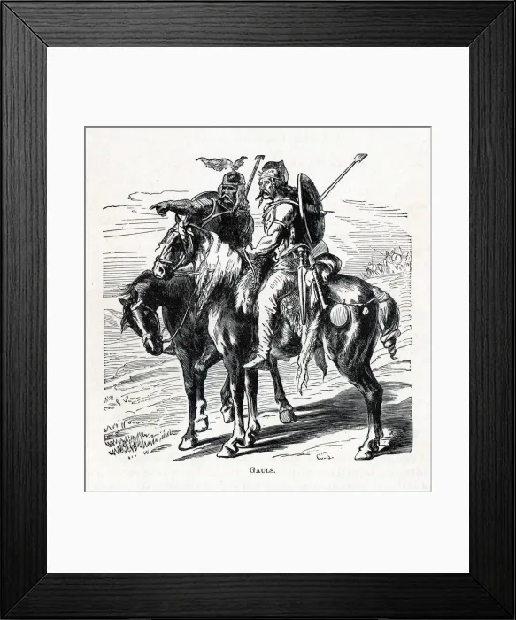 Framed Print : Gauls, 1882. Artist: Anonymous Framed Print : Gauls, 1882. Artist: Anonymous