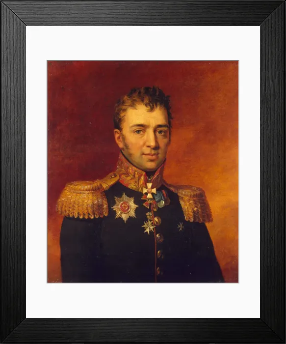 Framed Print : Portrait of Pyotr Gavrilovich Likhachov (1758-1813), before 1825. Artist: Dawe, George (1781-1829) Framed Print : Portrait of Pyotr Gavrilovich Likhachov (1758-1813), before 1825. Artist: Dawe, George (1781-1829)