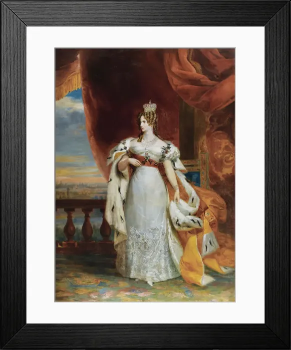 Framed Print : Portrait of Empress Alexandra Fyodorovna (Charlotte of Prussia), Emperors Nicholas I. wife (1798-18 Artist: Dawe, George (1781-1829) Framed Print : Portrait of Empress Alexandra Fyodorovna (Charlotte of Prussia), Emperors Nicholas I. wife (1798-18 Artist: Dawe, George (1781-1829)