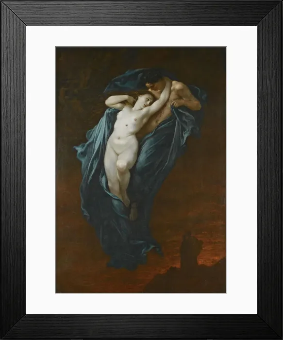 Framed Print : Paolo and Francesca. Artist: Dore, Gustave (1832-1883) Framed Print : Paolo and Francesca. Artist: Dore, Gustave (1832-1883)