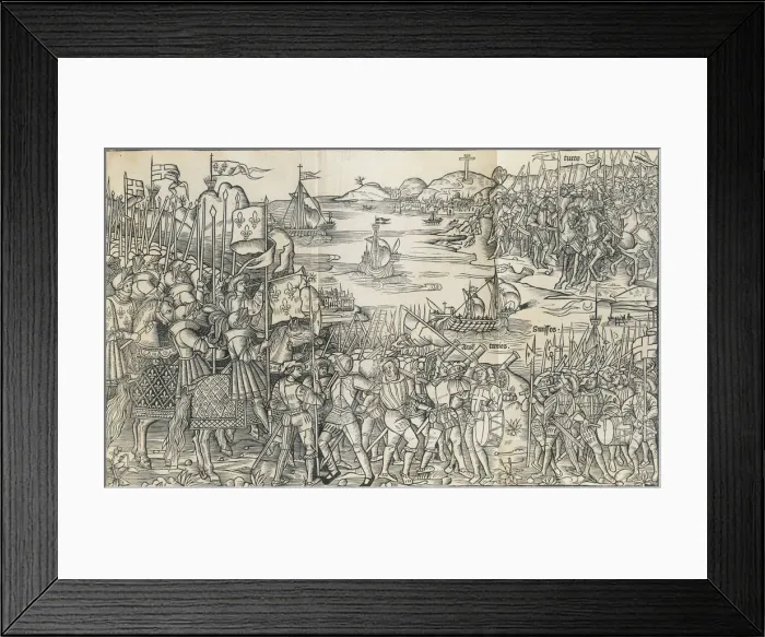 Framed Print : Illustration from Peregrinatio in terram sanctam (Journey to the Holy Land) by Bernhard von Breidenb Artist: Reuwich (Reeuwijk), Erhard (c. 1450-after 1505) Framed Print : Illustration from Peregrinatio in terram sanctam (Journey to the Holy Land) by Bernhard von Breidenb Artist: Reuwich (Reeuwijk), Erhard (c. 1450-after 1505)