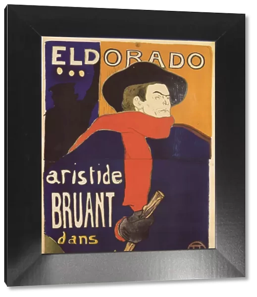 Eldorado, Aristide Bruant (Poster), 1892. Artist: Toulouse-Lautrec, Henri, de (1864-1901)