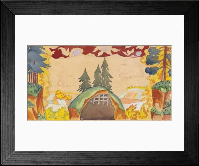 Framed Print : Stage design for the opera The Golden Cockerel by N. Rimsky-Korsakov, 1927. Artist: Kustodiev, Boris Michaylovich (1878-1927) Framed Print : Stage design for the opera The Golden Cockerel by N. Rimsky-Korsakov, 1927. Artist: Kustodiev, Boris Michaylovich (1878-1927)