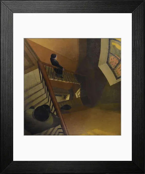 Framed Print : The Staircase. Artist: Chupyatov, Leonid Terentievich (1890-1941) Framed Print : The Staircase. Artist: Chupyatov, Leonid Terentievich (1890-1941)