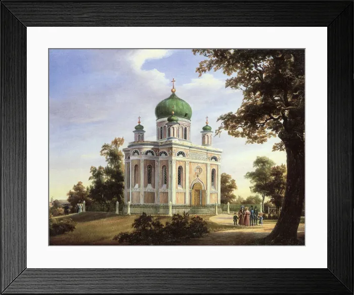 Framed Print : Alexander Nevsky Church at Potsdam, 1838. Artist: Freydanck, Carl Daniel (1811-1887) Framed Print : Alexander Nevsky Church at Potsdam, 1838. Artist: Freydanck, Carl Daniel (1811-1887)