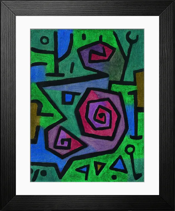 Framed Print : Heroic Roses, 1938. Artist: Klee, Paul (1879-1940) Framed Print : Heroic Roses, 1938. Artist: Klee, Paul (1879-1940)