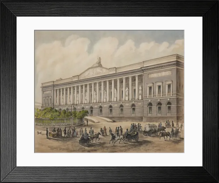 Framed Print : The Imperial Public Library in Saint Petersburg, 1840s. Artist: Borel, Pyotr Fyodorovich (1829-1898) Framed Print : The Imperial Public Library in Saint Petersburg, 1840s. Artist: Borel, Pyotr Fyodorovich (1829-1898)