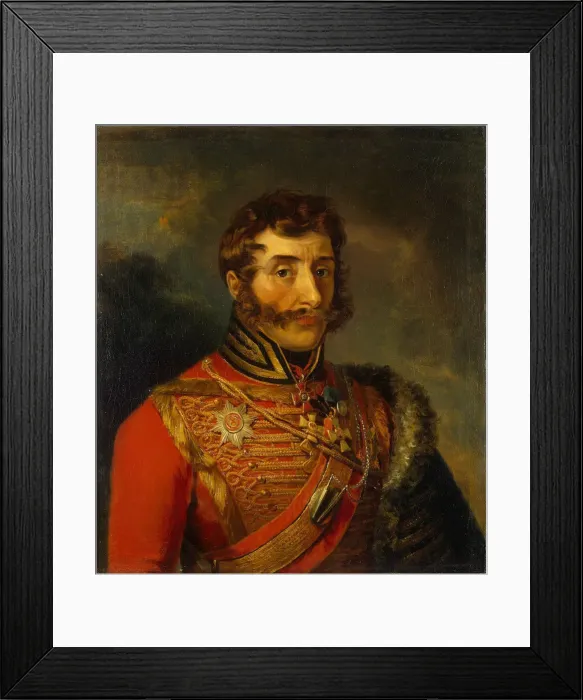 Framed Print : Portrait of Ivan Semyonovich Dorokhov (1762-1815), before 1825. Artist: Dawe, George (1781-1829) Framed Print : Portrait of Ivan Semyonovich Dorokhov (1762-1815), before 1825. Artist: Dawe, George (1781-1829)