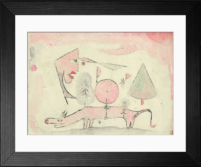 Framed Print : The shameless animal, 1920. Artist: Klee, Paul (1879-1940) Framed Print : The shameless animal, 1920. Artist: Klee, Paul (1879-1940)