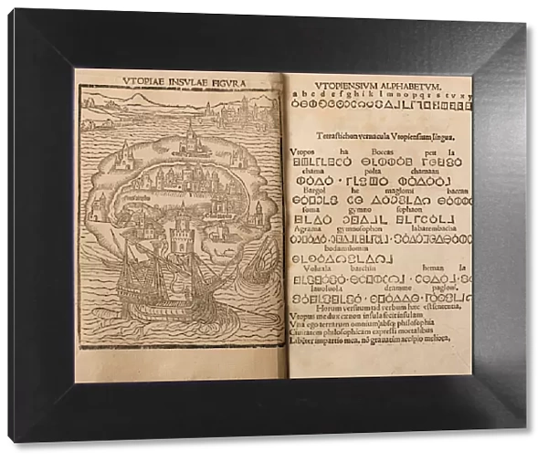 Utopia by Thomas More, 1516. Artist: Anonymous