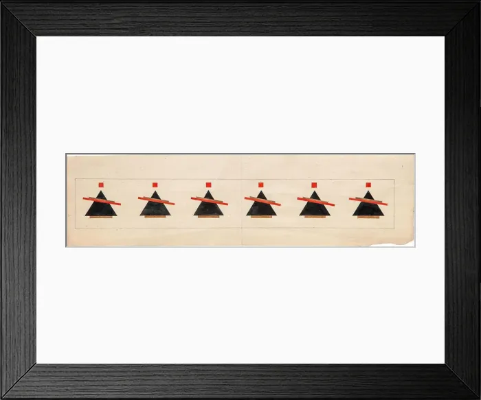 Framed Print : Sketch for a Suprematist Composition, 1922. Artist: Chashnik, Ilya Grigoryevich (1902-1929) Framed Print : Sketch for a Suprematist Composition, 1922. Artist: Chashnik, Ilya Grigoryevich (1902-1929)