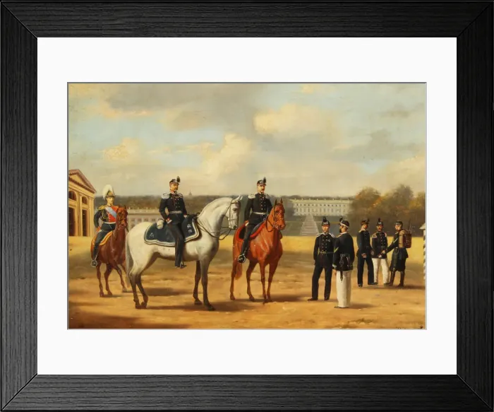 Framed Print : Grenadiers at Tsarskoe Selo. Artist: Matveyev, Nikolai Sergeyevich (1855-1939) Framed Print : Grenadiers at Tsarskoe Selo. Artist: Matveyev, Nikolai Sergeyevich (1855-1939)
