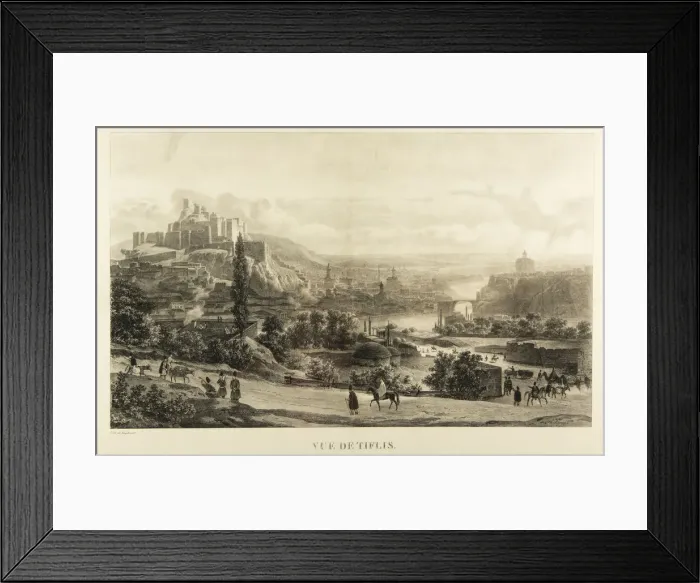 Framed Print : View of Tiflis, 1830s. Artist: Engelmann, Godefroy (1788-1839) Framed Print : View of Tiflis, 1830s. Artist: Engelmann, Godefroy (1788-1839)