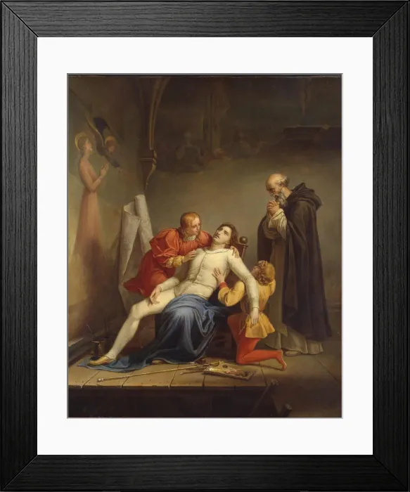 Framed Print : Death of Masaccio, c. 1817 Framed Print : Death of Masaccio, c. 1817