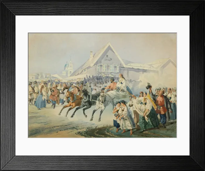 Framed Print : Wedding Scene Framed Print : Wedding Scene