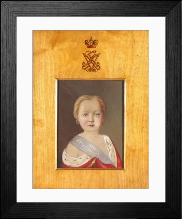 Framed Print : Portrait of Alexander I as a Child Framed Print : Portrait of Alexander I as a Child