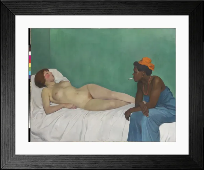 Framed Print : La Blanche et la Noire, 1913 Framed Print : La Blanche et la Noire, 1913