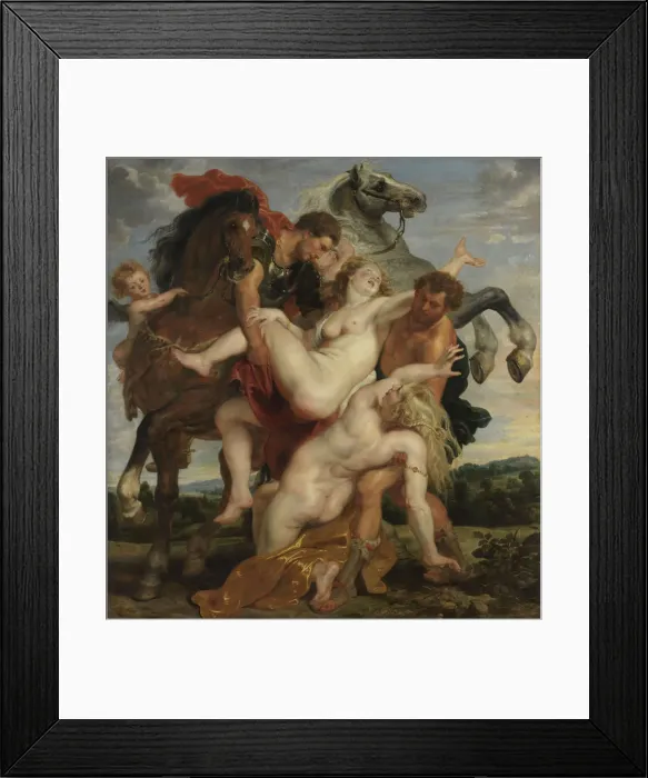 Framed Print : The Rape of the Daughters of Leucippus, c. 1618 Framed Print : The Rape of the Daughters of Leucippus, c. 1618