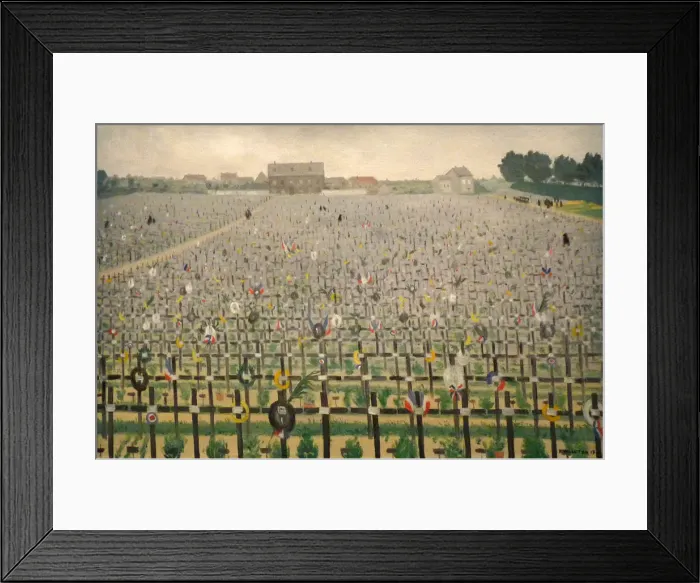 Framed Print : Military cemetery at Chalons-sur-Marne, 1917 Framed Print : Military cemetery at Chalons-sur-Marne, 1917