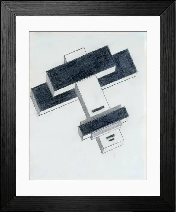Framed Print : Suprematist Cross Architecton, 1926 Framed Print : Suprematist Cross Architecton, 1926