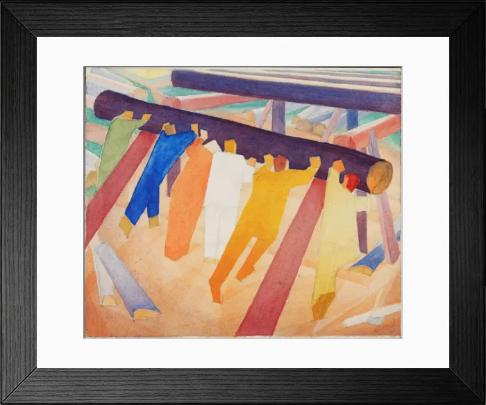 Framed Print : Log-Rolling, 1928-1929 Framed Print : Log-Rolling, 1928-1929