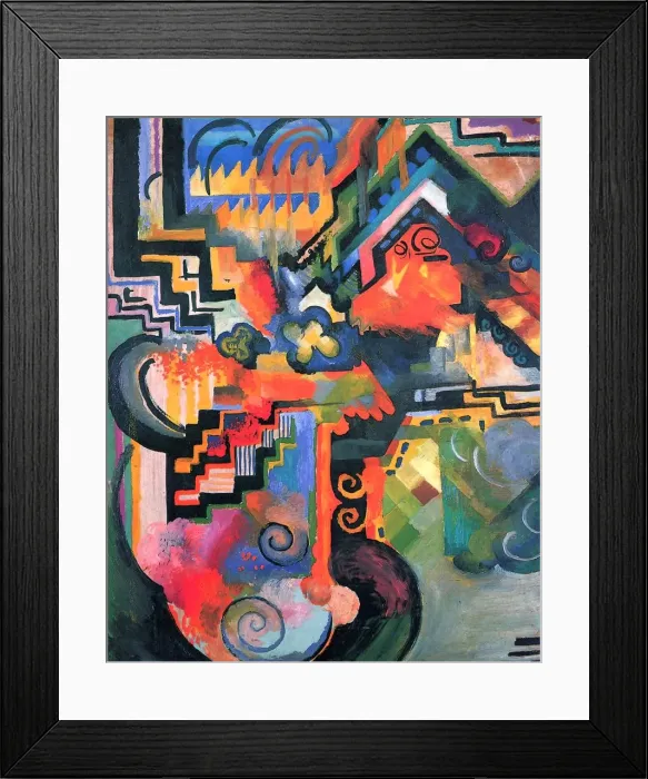 Framed Print : Colored Composition I (Hommage a Johann Sebastian Bach), 1912 Framed Print : Colored Composition I (Hommage a Johann Sebastian Bach), 1912