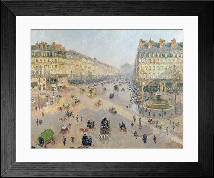 Framed Print : Avenue de l Opera, 1898 Framed Print : Avenue de l Opera, 1898